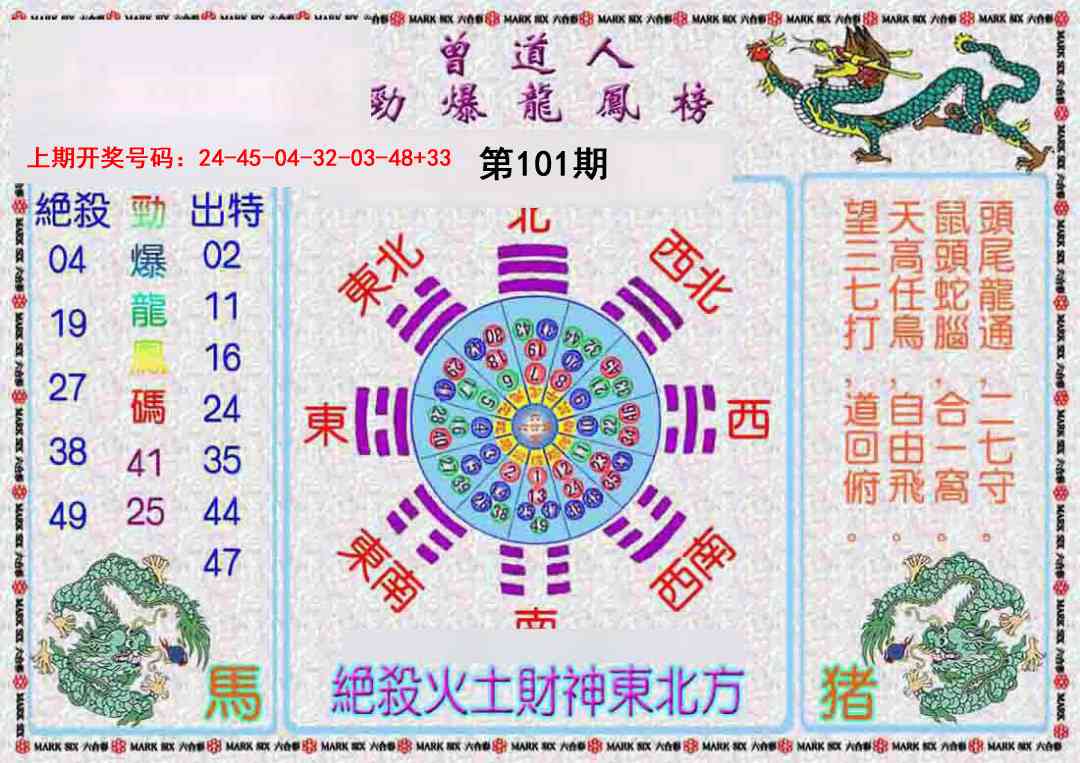 101期曾道人劲爆龙凤榜[图]